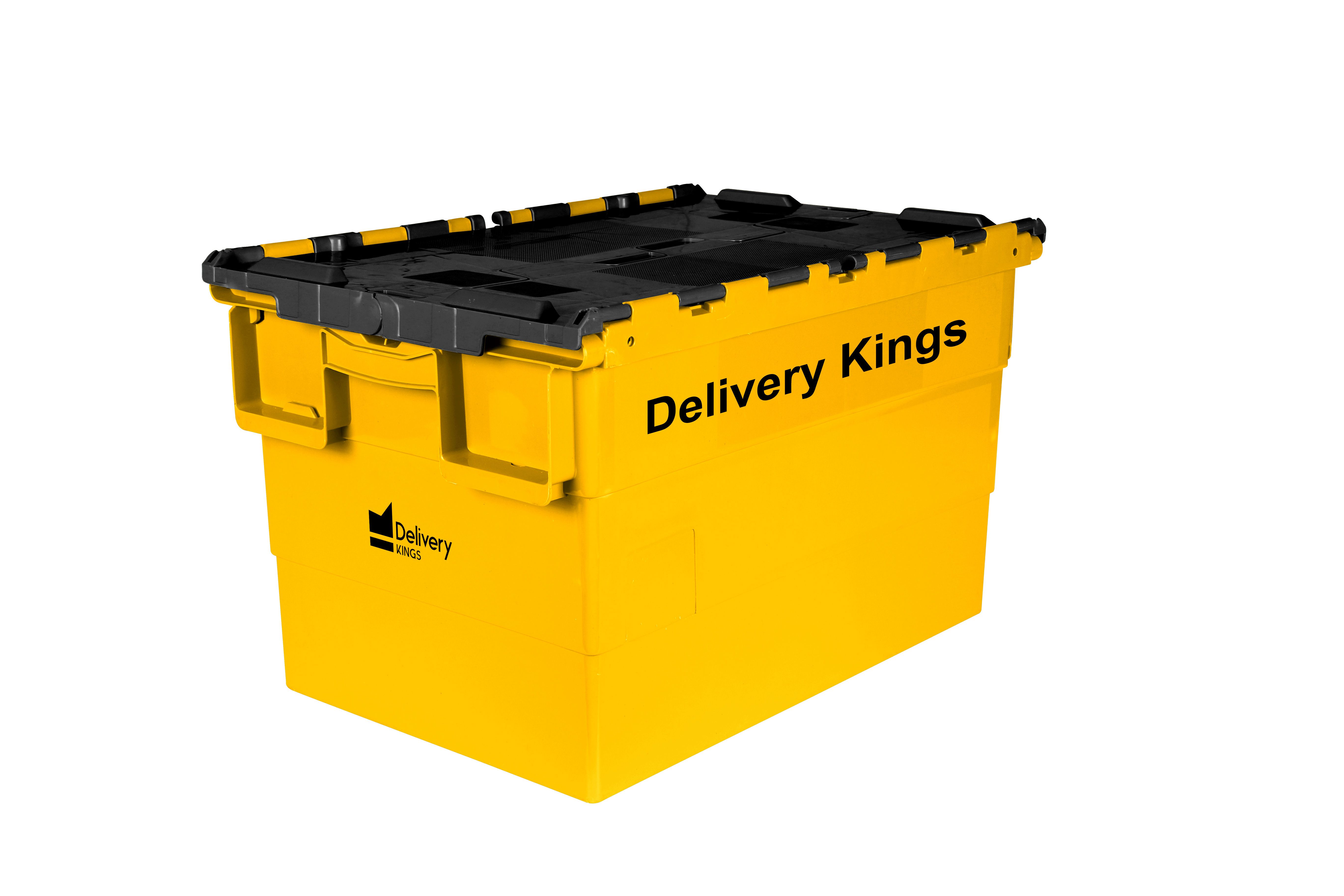 Plastic moving crate