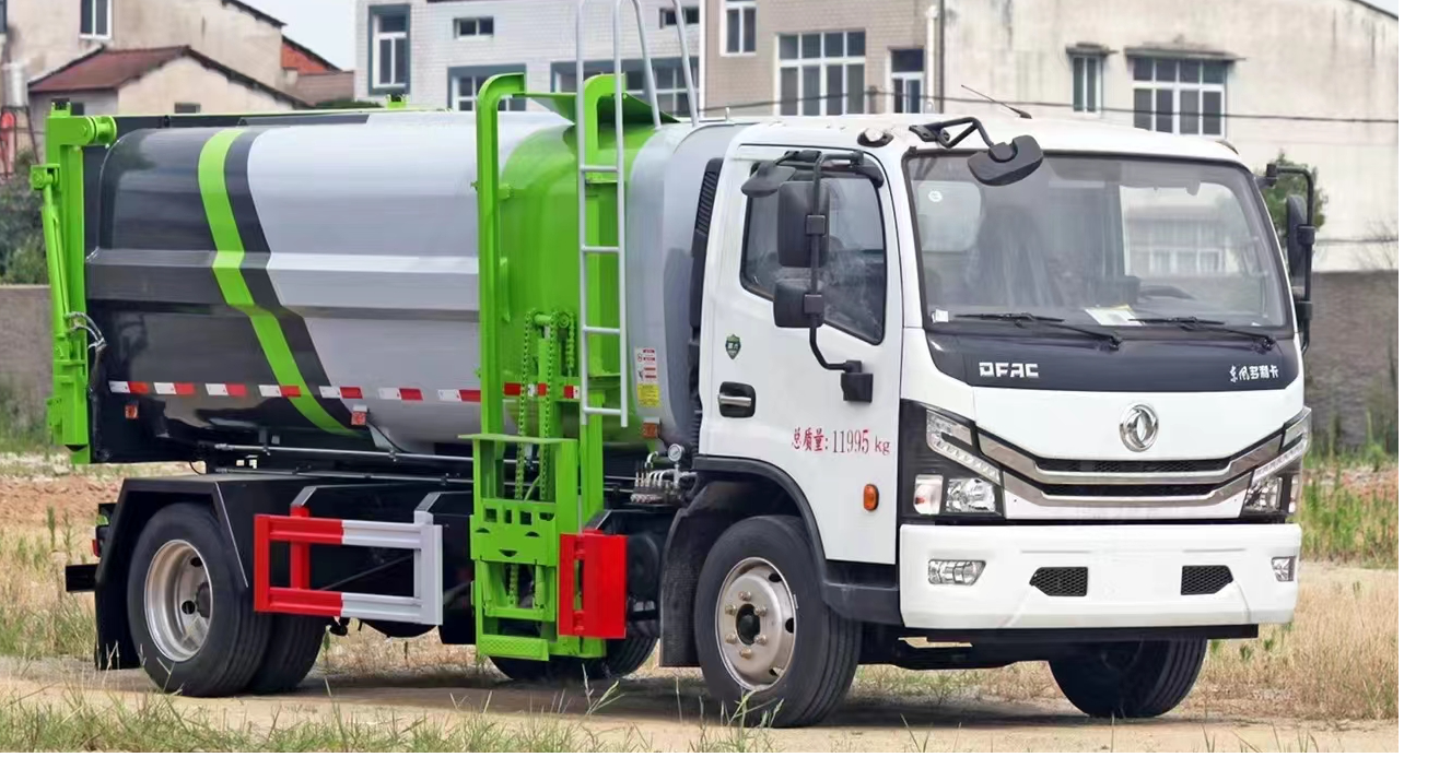 Faw Bucket Lift Garbage Truck 4*2 9m3 Bucket Lift Garbage Truck For Sale