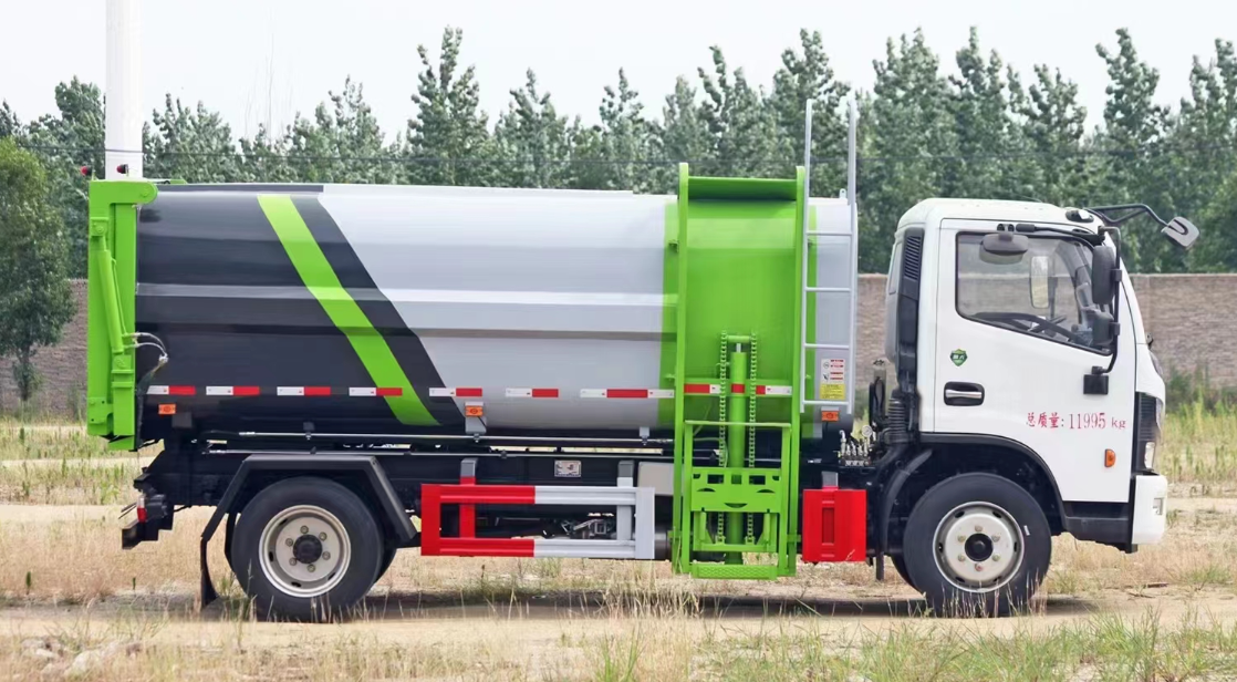 Faw Bucket Lift Garbage Truck 4*2 9m3 Bucket Lift Garbage Truck For Sale