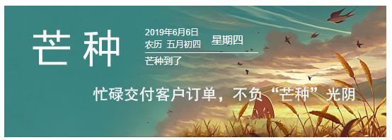 芒種：忙碌交付客戶訂單，不負“芒種”光陰