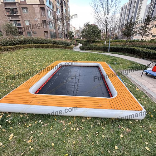 Heavy Duty Hammock Pool Lounger with Pump, for Lake, Ocean & Pool