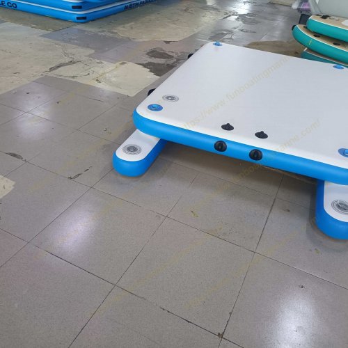 Heavy-Duty PVC Fishing Platform Inflatable Floating Platform for Angling, Swimming