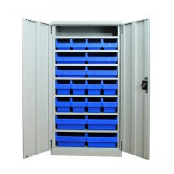 Cabinet With Shelfull Bins