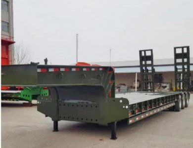 KAILAI 3 Lines 6 Axles Lowbed Trailer 120t Payload