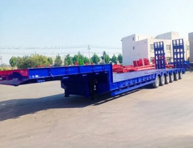 KAILAI 6 Axles 120t Payload Heavy Duty Lowbed Trailer for Sale