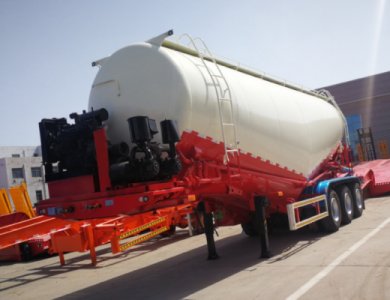 KAILAI 3 Axles 45cbm Bulk Cement Tank Trailer for Sale