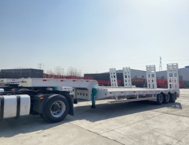 KAILAI 3 Axles 60t Lowbed Semi Trailer for Sale