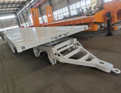 KAILAI 3 Axles 40ft Flatbed Drawbar Trailer for Sale
