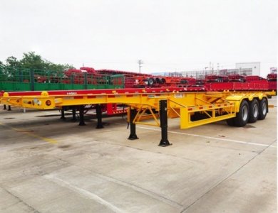 CIMC 3 Axles Chassis 40ft Container Skeleton Trailer for Sale