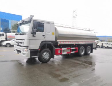 HOWO 20000L Stainless Steel Milk Tank Truck for Sale