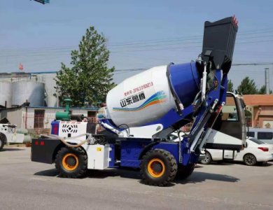 LUZUN JBC4000 Mobile Self-loading 4cbm Concrete Mixer Truck for Sale