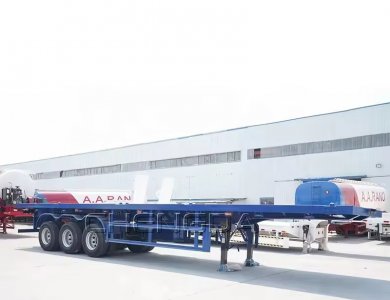 Aluminum flatbed trailer tractor 4 axles 3 axles 50 tons flatbed trailer
