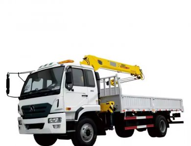 Chinese Brand SQ5SK2Q Truck Mounted Crane 5 Ton Low Bed Truck with Crane