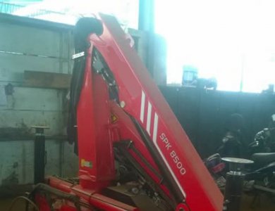 Brand Palfinger 3t-10t Truck-Mounted Knuckle Boom Crane Spk8500 Spk10000 Spk12000 Spk15500 Spk18500 Spk23500 Spk32080 Spk36080 Single Boom Available