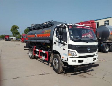 FOTON 4x2 190 HP 8–12 ton 15 000 L Sodium Hydroxide / Hydrochloric / Sulfuric Acid Tanker Truck Q235 Steel LLDPE-Lined for Sale