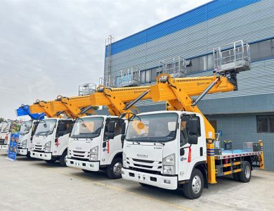 ISUZU 4×2 98 HP Euro V 28-30 m Telescopic Boom Aerial Work Platform Truck for Sale