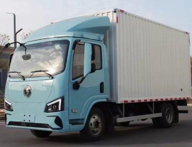 SAGMOTO I9 4×2 140 HP Euro II Standard-Load Electric Cargo Truck 5.6 m Van for Sale