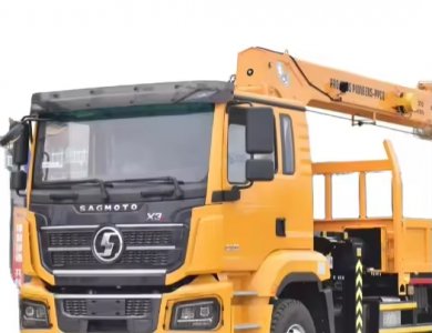SHACMAN SAGMOTO X3s 6×4 300 HP Euro II/V 12-ton Crane Truck Class II Chassis for Sale