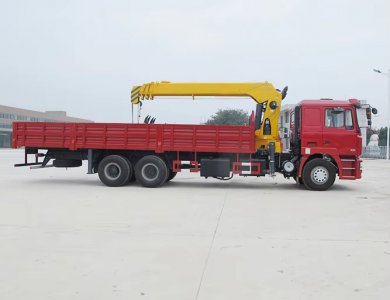 SHACMAN F3000 6×4 380 HP Euro II-IV 12-Ton Straight-Boom Truck-Mounted Crane 25-Ton Loader Crane for Sale