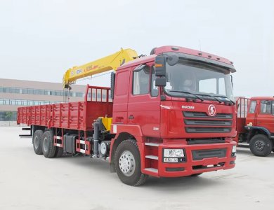 SHACMAN M3000 6×4 380 HP 15-ton Telescopic-Boom Crane Truck SANY-Palfinger Loader Arm for Sale