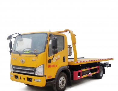 FAW 6 Tons Flatbed Road-Rescue Wrecker Truck – 5.6 m Deck, 3 T Towing Capacity for Sale