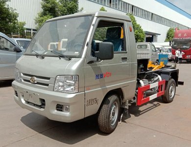 Foton 3 m³ Hook-Lift Arm Garbage Truck – Compact Roll-Off Waste Collector for City Streets for Sale