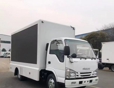 Isuzu 115 HP Outdoor LED Display Digital Advertising / Mobile Stage Truck for Roadshow for Sale