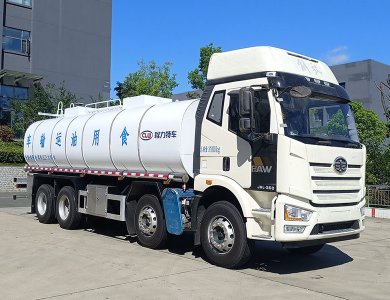 FAW 8×4 350 HP Euro-VI Manual 10-Speed 6 t/10 t/10 t Axles 20 t Payload 26 m³ Food-Grade Stainless-Steel Edible-Oil Tanker Truck for Sale