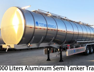Tri Axles 45000 Liters Aluminum Semi Fuel Tanker Trailer for Sale