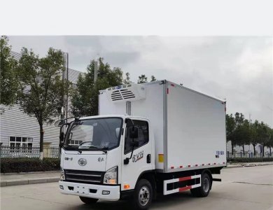 FAW 4×2 110 km/h Euro-VI 130 HP Manual 5-Speed 2 t/4 t Axles 5 t Payload 4.1 m LHD/RHD 18 m³ Refrigerated Cold Storage Van Truck for Sale