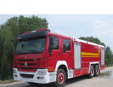 SINOTRUK HOWO 6×4 90 km/h Euro-III 340 HP Manual 7-Speed 6.5 t/10 t Axles 16 t Payload 16 000 L Foam Water Tank Fire Fighting Truck for Mongolia for Sale