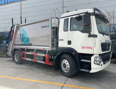 SINOTRUK HOWO 4x2 Weichai 266HP Euro 6 15Ton Compactor Garbage Truck with 10-Speed Overdrive Transmission for Sale in Myanmar