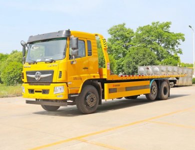 Kailai Tri-Ring Euro II-VI 6×2 Flatbed Tow Wrecker - 162-199kW, 7-9×2.5m Deck, 10T Load, 30m Winch, ≤10° Slope, Global Export
