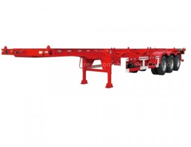 Tri Axles 20ft 40ft Container Skeleton Semi Trailer for Sale