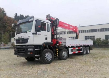 HOWO TX Heavy Duty 8x4 Truck Mounted 16t Crane for Sale