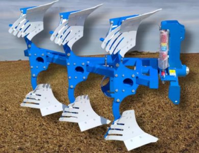 Hydraulic Reversible Double Side Three Share Mounted Furrow Plow for Sale