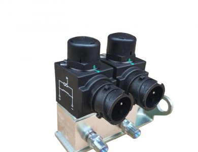  FAW Jiefang Double Solenoid Valve Assembly with Bracket 3754020-D9801D for Sale