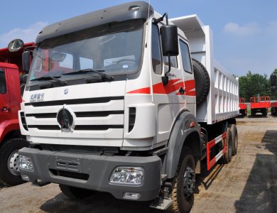  Beiben NG80 dump truck, 6×4 rear eight-wheel, 336 horsepower construction site transport heavy truck.