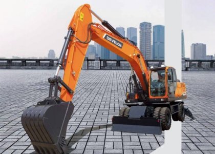 DEVELON New DOOSAN DX210W-7B 0.86CBM 20.1t Wheeled Excavator for Sale