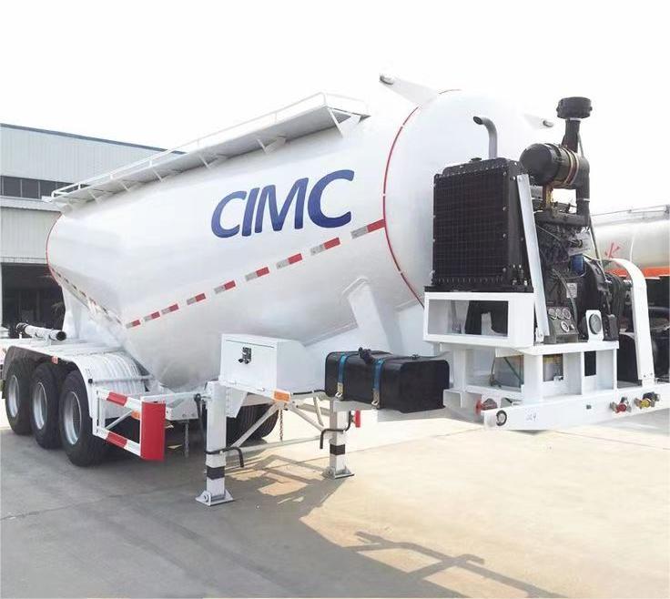 CIMC 3 Axle 40/45 m³ Bulk Cement Tank Semi Trailer