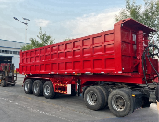 KAILAI 3 Axles 50T Rear Tipper Dump Trailer for Sale