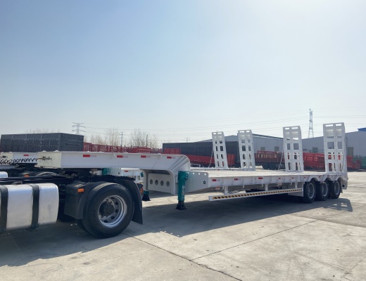 KAILAI 3 Axles 60t Lowbed Semi Trailer for Sale