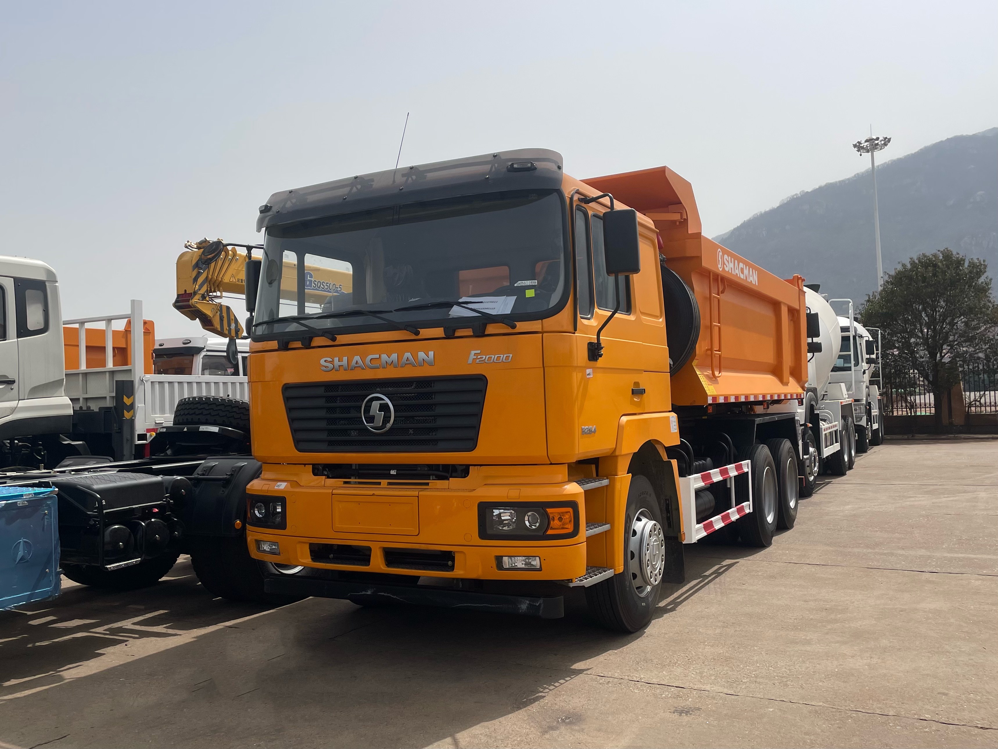 Algeria Market Shacman F2000 10 wheel Dump Truck optional color for sale3