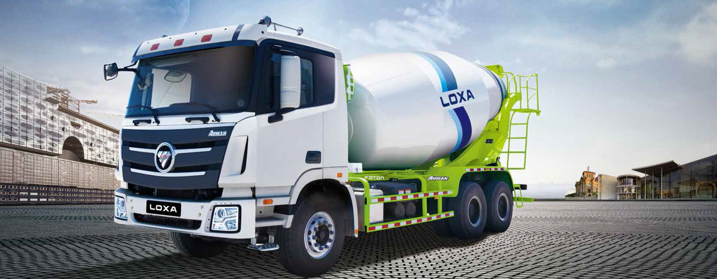 Foton LOXA L9 8×4 Mixer Truck ≤0.6% Residual Rate Cummins/Weichai Engine 4-Axle Chassis