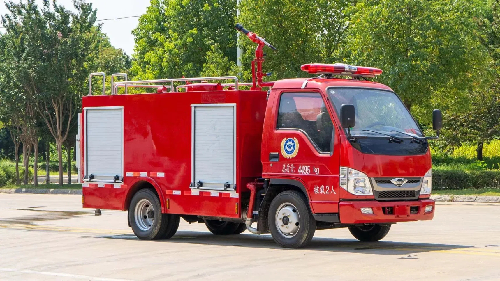 FOTON 4x2 110 HP 1500 L Mini Fire Water Tank Truck 1.5-ton Basement Fire-Rescue Water Bowser for Sale