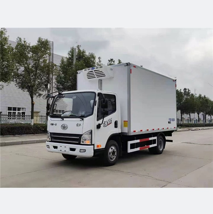FAW 4×2 110 km/h Euro-VI 130 HP Manual 5-Speed 2 t/4 t Axles 5 t Payload 4.1 m LHD/RHD 18 m³ Refrigerated Cold Storage Van Truck for Sale