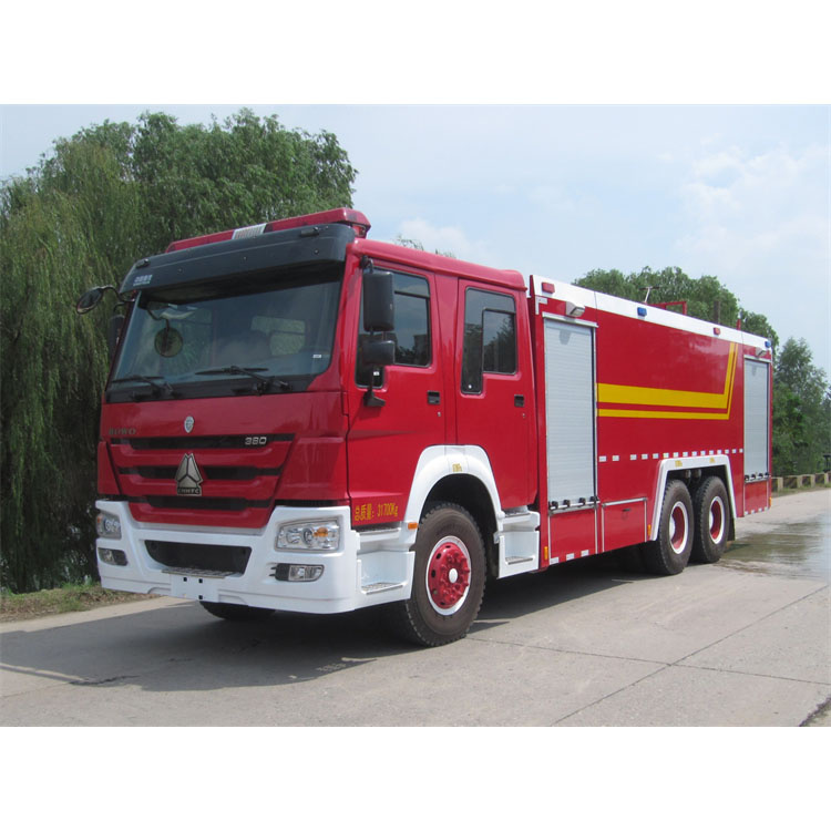 SINOTRUK HOWO 6×4 90 km/h Euro-III 340 HP Manual 7-Speed 6.5 t/10 t Axles 16 t Payload 16 000 L Foam Water Tank Fire Fighting Truck for Mongolia for Sale