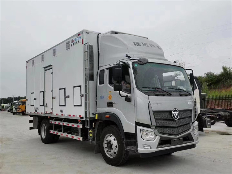 Kailai Foton 4x2 210HP Euro V 10-Ton Day-Old Baby-Chick Transport Truck with Dual-Temp F600 Refrigeration Unit & Generator Slot for Sale