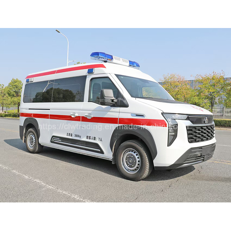 Kailai SINOTRUK HOWO 4x2 Ambulance Truck - Euro VI 2.378L Gasoline Engine, 5-Speed Manual, 5-7 Seats, Customizable Colors