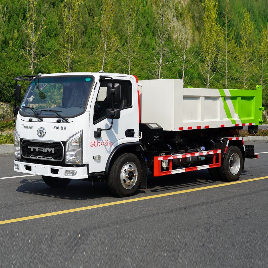 Kailai Hubei Tri-Ring 4×2 Hook-Arm Garbage Truck YZZ5040ZXXST6 - 118kW Euro III-VI, 3.62m Bin, ≤60s Swap, ABS+A/C, Global Export